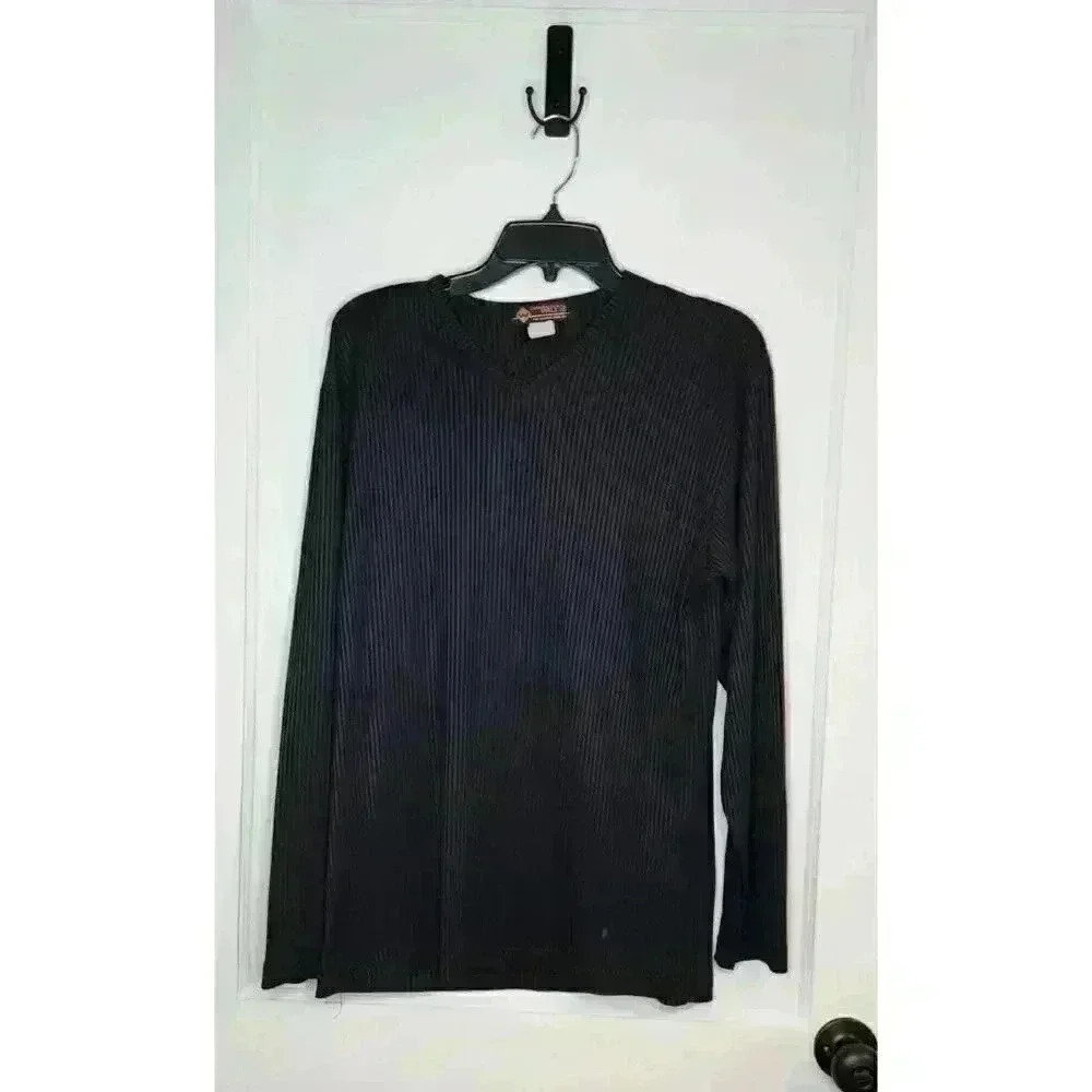 Vtg Dangerous Willie Shirt Mens Sz Large Gray Ribbed Disco Style Shirt USA Made